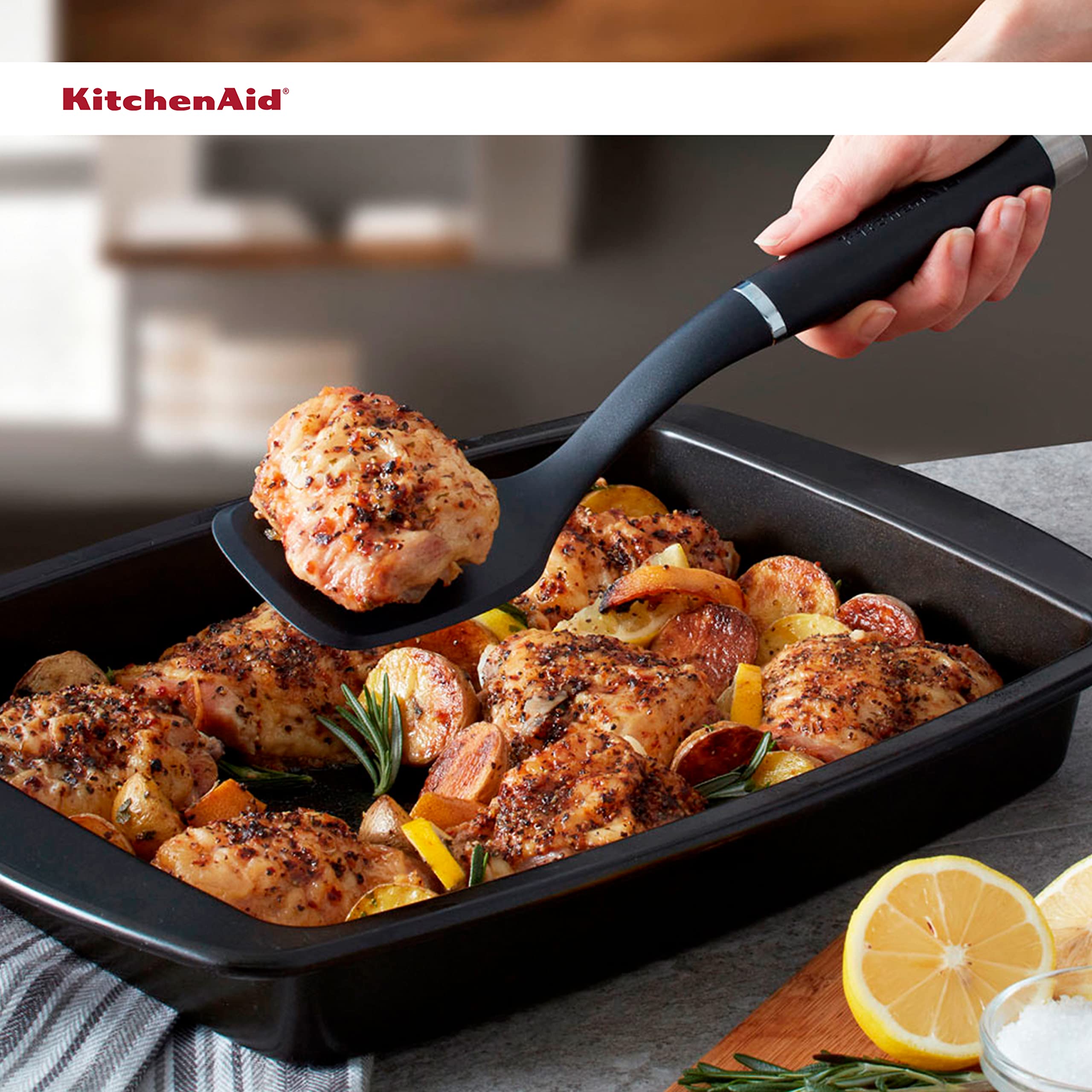 Amazon.com: KitchenAid KO015OHOBA Gourmet Nylon Short Turner,Matte